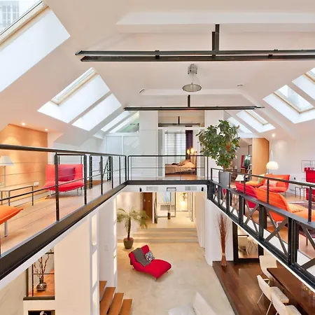 Large Luxury Loft With Ac 3 To 4 Bedrooms Montorgueil Louvre פריז